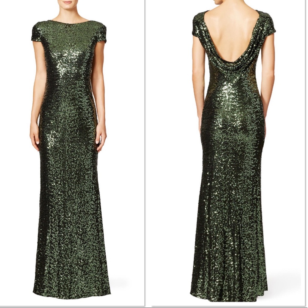 Badgley Mischka Forest Gown Size 16